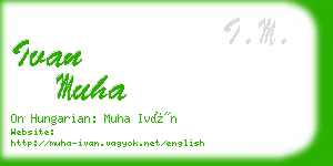 ivan muha business card